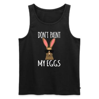 Lapin de Pâques - Débardeur bio Premium Homme - noir - Devant - Michal (187cm)