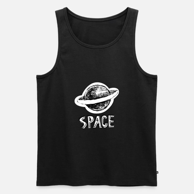 Space . Shuttle . Universe - Männer Premium Bio Tank Top - Schwarz
