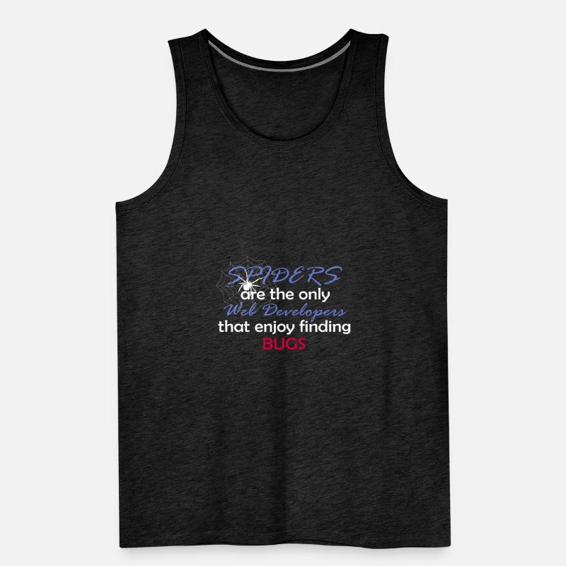 Web Entwickler Programmierer Lustig Spinne Geschen Männer Premium Bio Tank Top