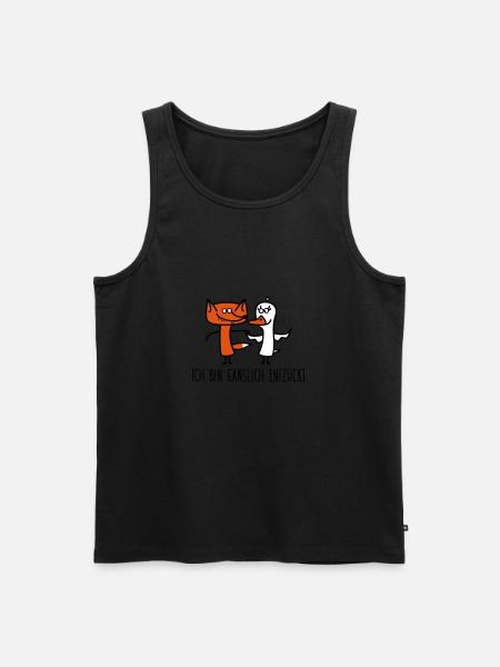 Fox and goose - Men's Premium Organic Tank Top - black
