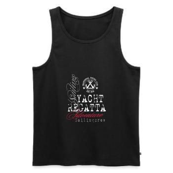 Maritime - Yacht Regatta - Männer Premium Bio Tank Top - Schwarz - Vorne - AI Model Male 178 light (178cm)