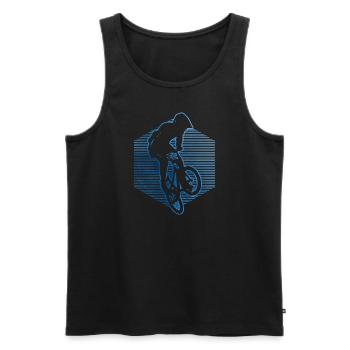 Vélo Femmes Cyclisme BMX BMX Vélo BMX Garçons - Débardeur bio Premium Homme - noir - Devant - Michal (187cm)