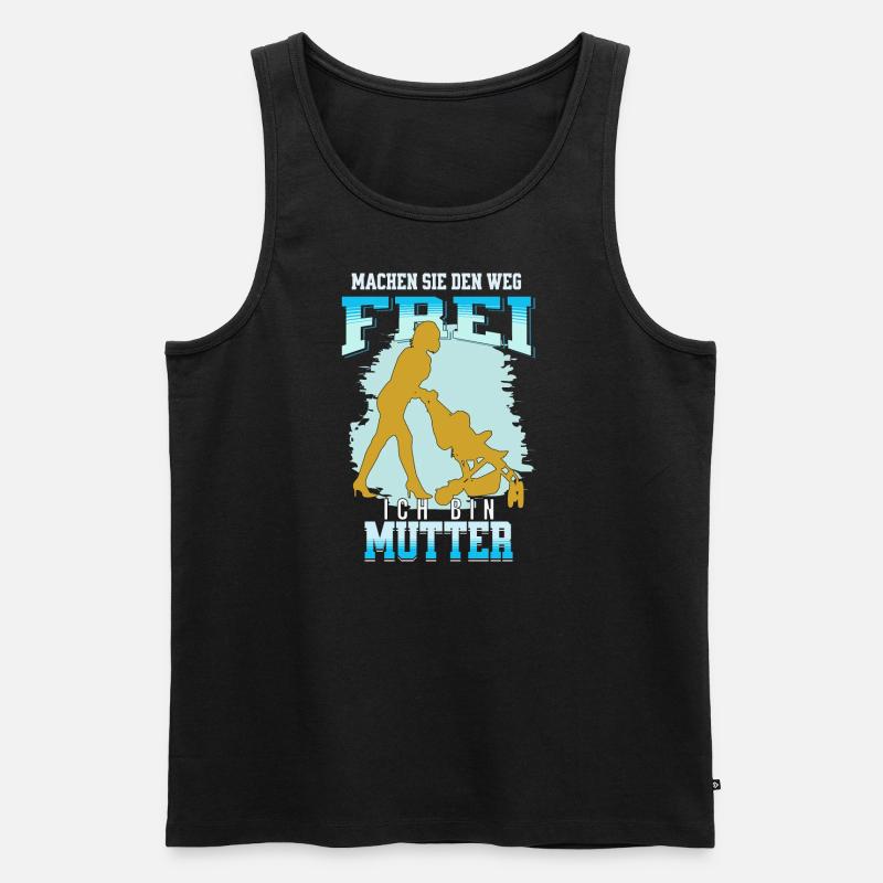 Mutter hat es Eilig - Männer Premium Bio Tank Top - Schwarz