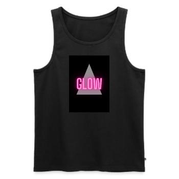 Glow Story - Männer Premium Bio Tank Top - Schwarz - Vorne - Michal (187cm)