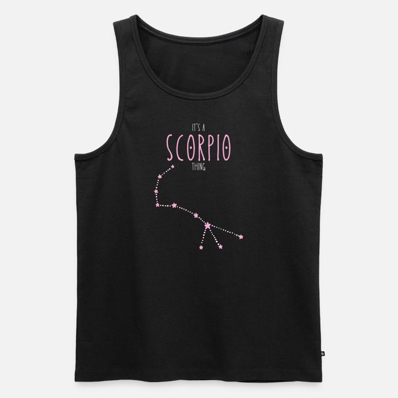 Scorpio Sternzeichen - Männer Premium Bio Tank Top - Schwarz