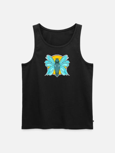 Butterflies are always in - Men's Premium Organic Tank Top - black