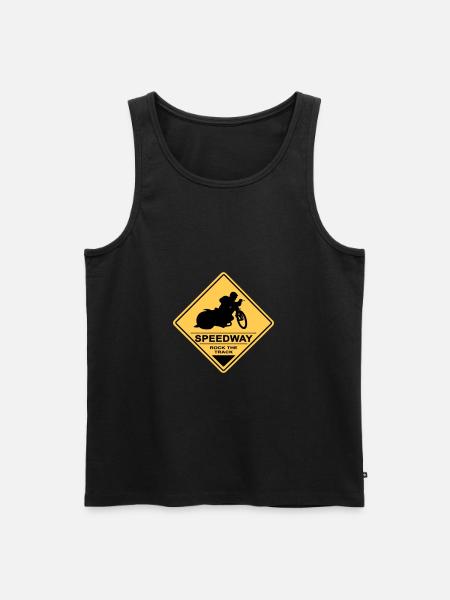 Speedway - Männer Premium Bio Tank Top - Schwarz