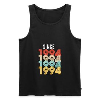 Vintage 1994 birthday year of birth retro vintage - Men's Premium Organic Tank Top - black - Front - Michal (187cm)