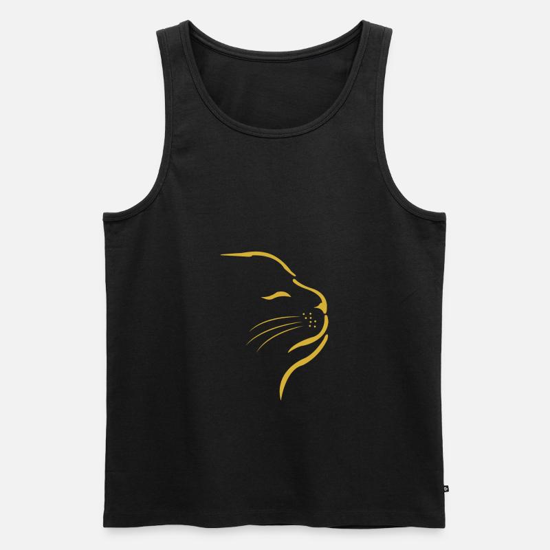 Katze Katzen - Männer Premium Bio Tank Top - Schwarz