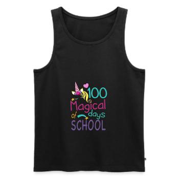 100 Magical Days - Männer Premium Bio Tank Top - Schwarz - Vorne - AI Model Male 178 light (178cm)