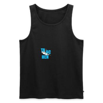 tauchen - Männer Premium Bio Tank Top - Schwarz - Vorne - Michal (187cm)