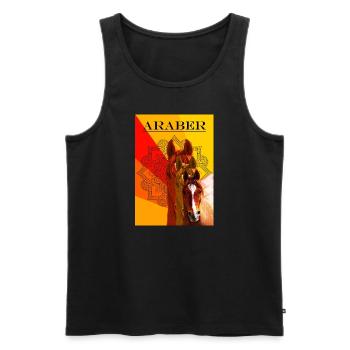 Kollektion Ebony - sunny Araber - Männer Premium Bio Tank Top - Schwarz - Vorne - Michal (187cm)