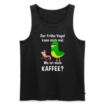 Kaffee Zubehör Koffein Getränk Wachmacher Kaffee - Männer Premium Bio Tank Top - Schwarz - Vorne - Michal (187cm)