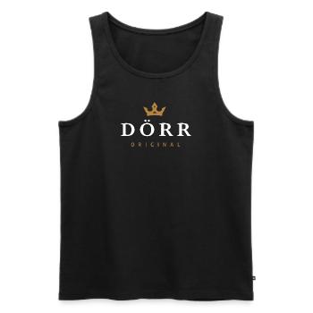 Dörr Original Familienlogo - Männer Premium Bio Tank Top - Schwarz - Vorne - Michal (187cm)