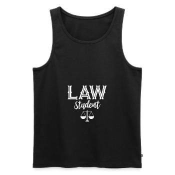 Jurastudent Anwalt Jura Rechtsanwalt Jurist - Männer Premium Bio Tank Top - Schwarz - Vorne - Michal (187cm)