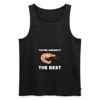Shrimp youre shrimply the best - Débardeur bio Premium Homme - noir - Devant - Michal (187cm)