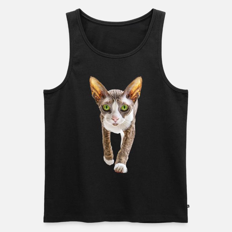 Cornish Rex - Männer Premium Bio Tank Top - Schwarz