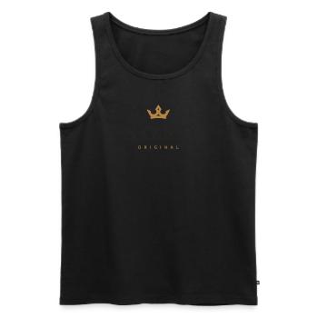 Nord Original Family Logo - Men's Premium Organic Tank Top - black - Front - AI Model Male 178 light (178cm)