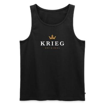 War Original Family Logo - Men's Premium Organic Tank Top - black - Front - Michal (187cm)