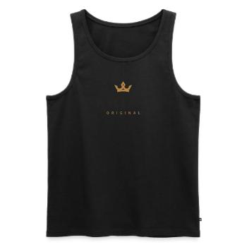 War Original Family Logo - Men's Premium Organic Tank Top - black - Front - Michal (187cm)