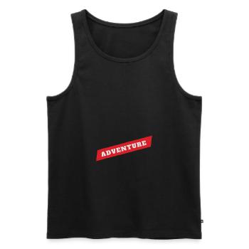 Adventure - Männer Premium Bio Tank Top - Schwarz - Vorne - AI Model Male 178 light (178cm)