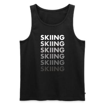 Sport Skiing - Männer Premium Bio Tank Top - Schwarz - Vorne - AI Model Male 178 light (178cm)