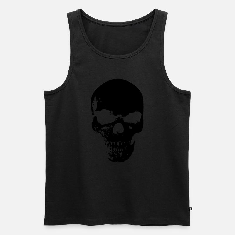 Collection de crânes - Débardeur bio Premium Homme - noir