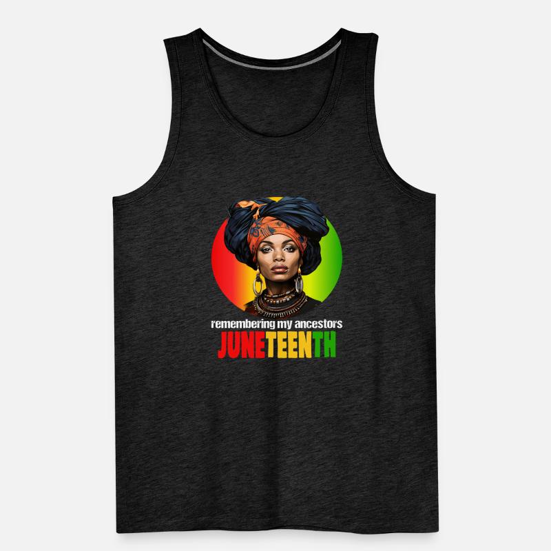 remembering my ancestors JUNETEENTH Men's Premium Organic Tank Top