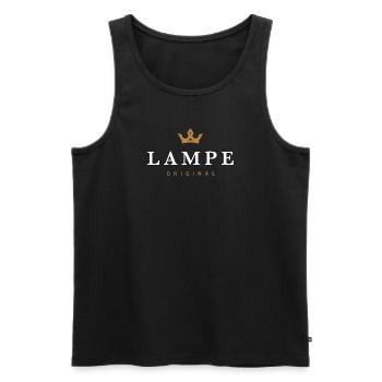 Lampe Original Familienlogo - Männer Premium Bio Tank Top - Schwarz - Vorne - Michal (187cm)