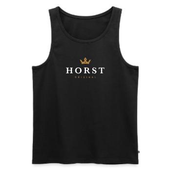 Horst Original Family Logo - Men's Premium Organic Tank Top - black - Front - Michal (187cm)