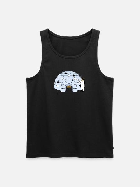 Iglo Go - Men's Premium Organic Tank Top - black
