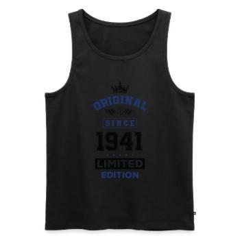 1941 limited edition birthday - Men's Premium Organic Tank Top - black - Front - Michal (187cm)