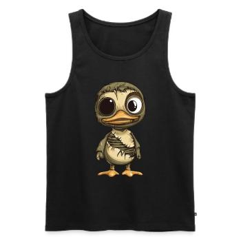 Duck Halloween Funny Zombie - Men's Premium Organic Tank Top - black - Front - Michal (187cm)