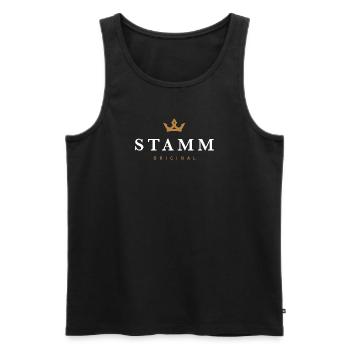 Stamm Original Familienlogo - Männer Premium Bio Tank Top - Schwarz - Vorne - Michal (187cm)