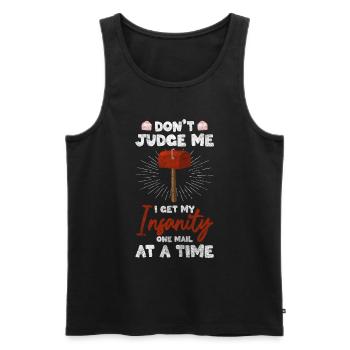 Post Parcel Postman Express - Men's Premium Organic Tank Top - black - Front - AI Model Male 178 light (178cm)