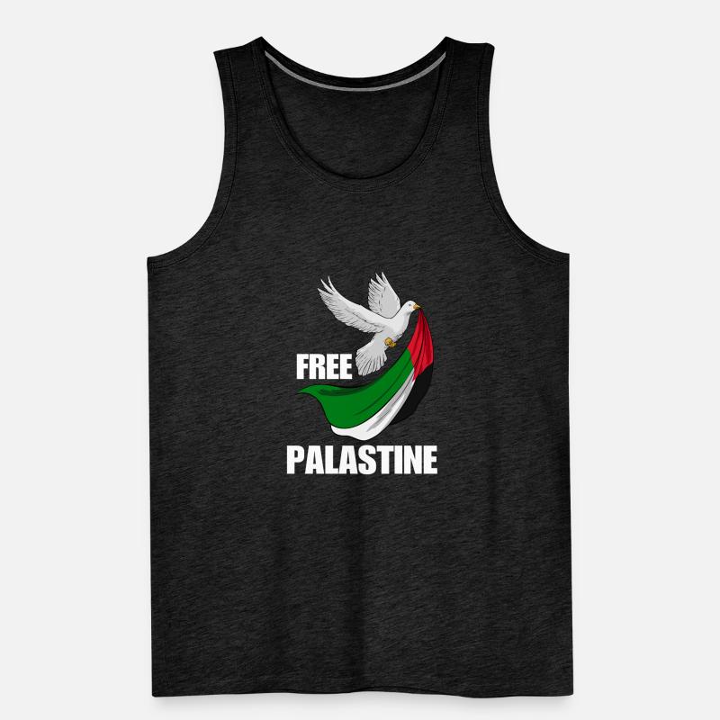 Free Palestine Design – Déclaration pour la paix Débardeur bio Premium Homme