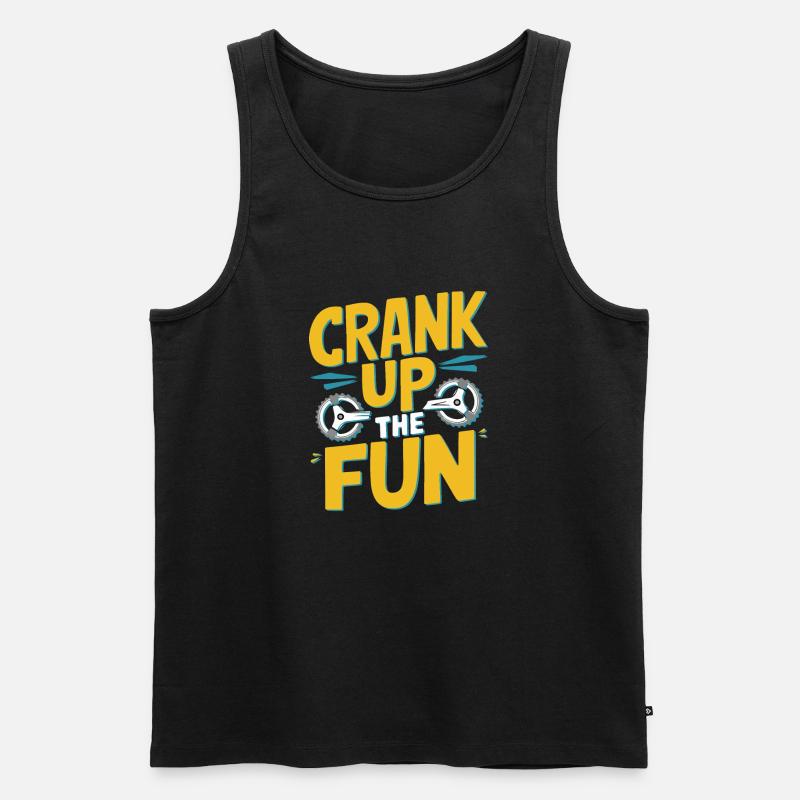 Drehen Sie den Spaß auf - Männer Premium Bio Tank Top - Schwarz