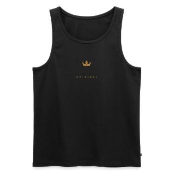 Schütze Original Familienname - Männer Premium Bio Tank Top - Schwarz - Vorne - Michal (187cm)