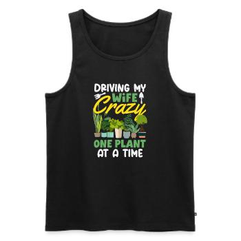 Garden & Plant Lovers Gifts - Men's Premium Organic Tank Top - black - Front - Michal (187cm)