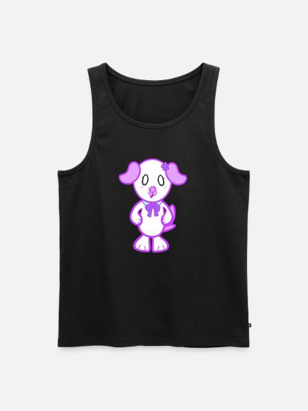KawaiiDOGGOS - Flora print - Men's Premium Organic Tank Top - black