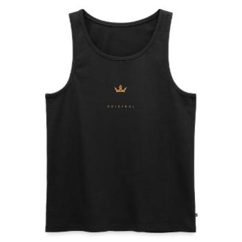 Steinert Original Logo de la famille - Débardeur bio Premium Homme - noir - Devant - Michal (187cm)