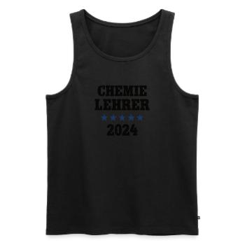 Chemielehrer 2024 Beruf Studium Lehramt Chemie - Männer Premium Bio Tank Top - Schwarz - Vorne - Michal (187cm)