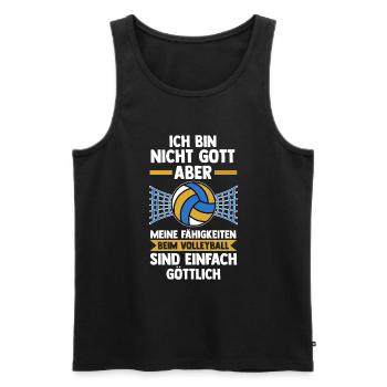 Volleyballer Volleyballspieler Volleyball - Männer Premium Bio Tank Top - Schwarz - Vorne - Michal (187cm)