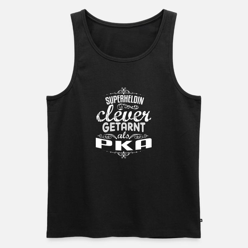 Super PKA - Männer Premium Bio Tank Top - Schwarz