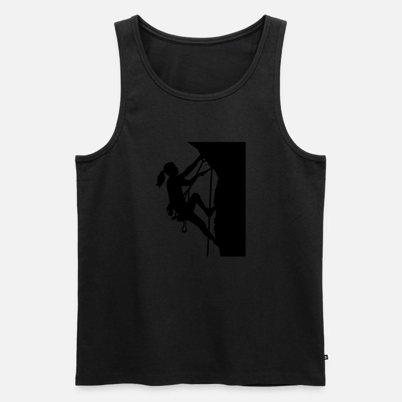 Klettern - Männer Premium Bio Tank Top - Schwarz
