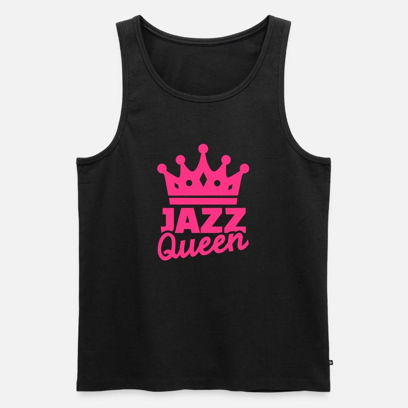 Jazz - Männer Premium Bio Tank Top - Schwarz