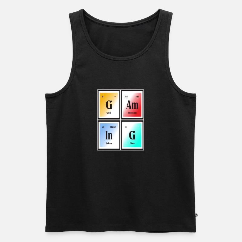 Gaming-| Periodensystem der Elemente - Männer Premium Bio Tank Top - Schwarz