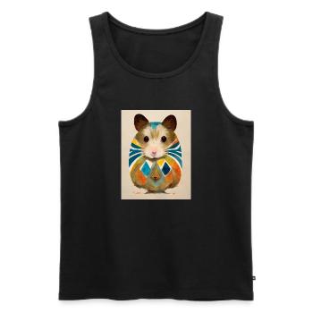 Hamster abstract - Men's Premium Organic Tank Top - black - Front - Michal (187cm)