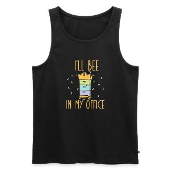 Hive i'll bee in my office gift for beekeeper - Débardeur bio Premium Homme - noir - Devant - Michal (187cm)