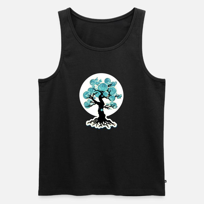 Baum - Männer Premium Bio Tank Top - Schwarz